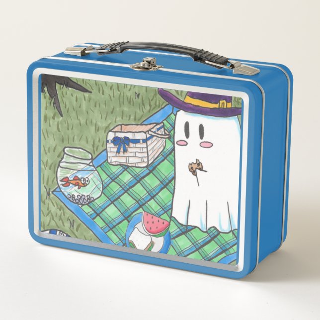 Cute Ghost Kurt Spoopyton Lunchbox métallique (Devant)