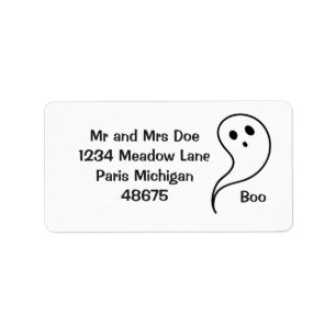 Cute Ghost Label