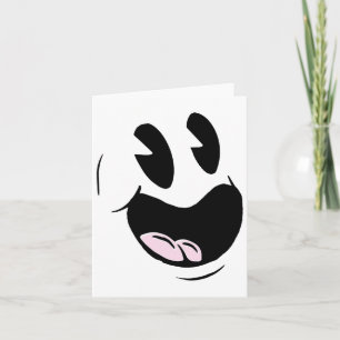 Cute Ghost Lazy Halloween Costume Funny Last Minut Card