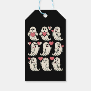 Cute Ghost Lover Heart Valentines Day Funny Couple Gift Tags