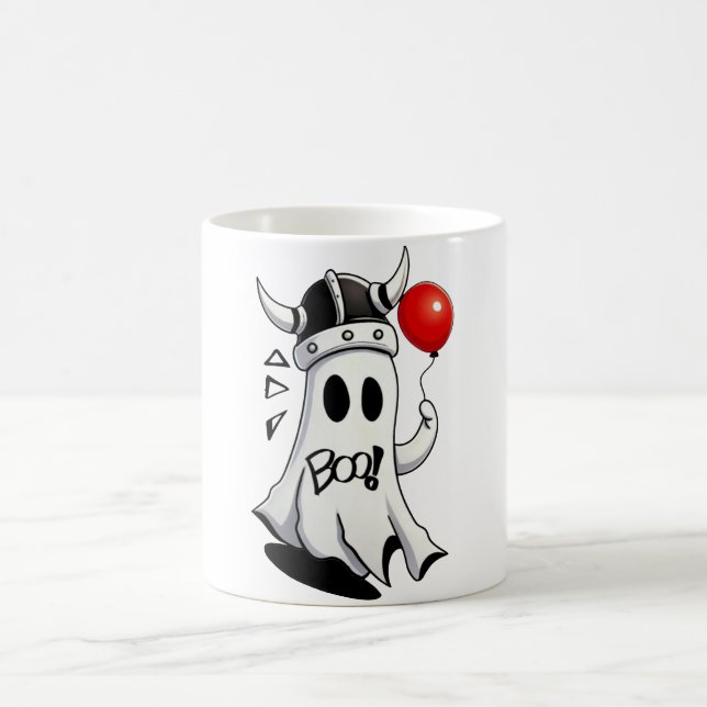 Cute ghost  magic mug (Center)