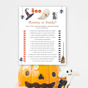 Cute ghost - mommy or daddy baby shower game