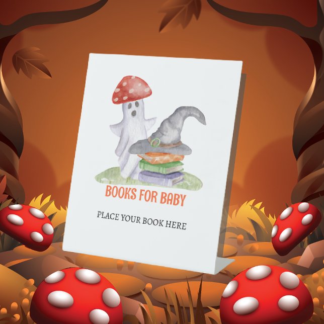 Cute Ghost Mushroom Halloween Books for Baby Sign  (Cute Ghost Mushroom Halloween Books for Baby Sign)