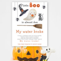 Cute ghost - my water broke baby shower