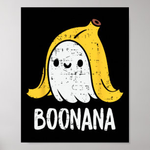 Cute Ghost Nana Halloween Costume Funny Kids Women Poster