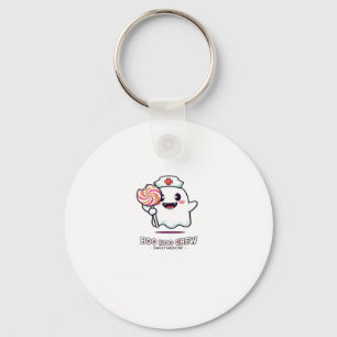 Cute Ghost Nurse Boo Boo Crew Halloween Classic T- Keychain