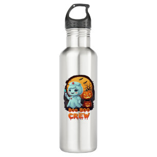 Cute Ghost Nurse - Boo Boo Crew Halloween Fun Clas 710 Ml Water Bottle