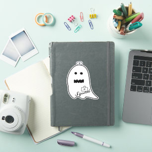Cute Ghost Nurse Halloween Hand drawn Hospital Sta