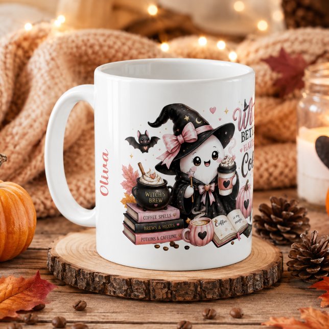 Cute Ghost Personalized Pumpkin Season Mug (Creator Uploaded)
