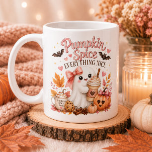Cute Ghost Personalized Pumpkin Season Mug