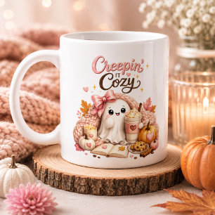 Cute Ghost Personalized Pumpkin Season Mug