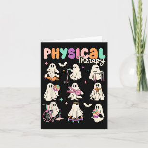Cute Ghost Physical Therapy Pt Physical Therapist  Card