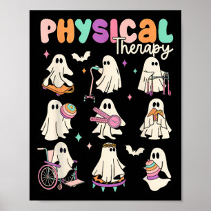 Cute Ghost Physical Therapy Pt Physical Therapist Poster