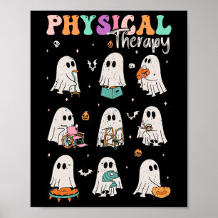 Cute Ghost Physical Therapy Pt Physical Therapist Poster
