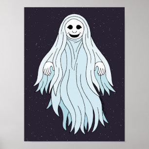 Cute Ghost Poster