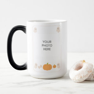 Cute Ghost Pumpkin Baby Photo Frame Halloween Gift Magic Mug