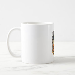 Cute Ghost Pumpkins Vintage Engraving Halloween Ar Coffee Mug