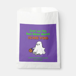Cute Ghost Real Estate Pop By Halloween Party Favour Bag