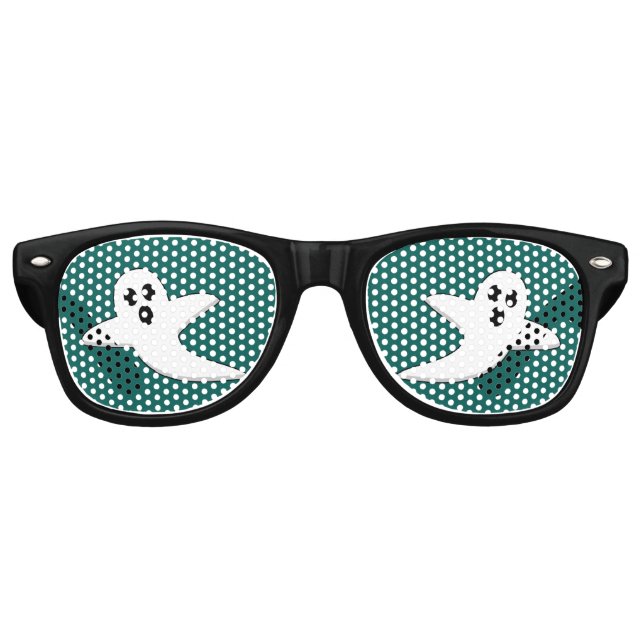 Cute Ghost Retro Sunglasses (Front)