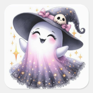 Cute Ghost Sticker – Valentine & Halloween Sweet