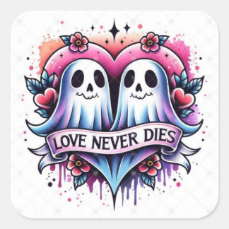 Cute Ghost Sticker – Valentine & Halloween Sweet
