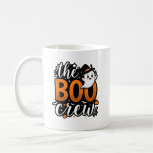 Cute Ghost The Boo Crew Halloween Coffee Mug