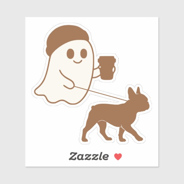 Cute Ghost Walking Frenchie (Sheet)