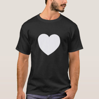 Cute Ghost White Stripes Vertical Lines Pattern Mi T-Shirt