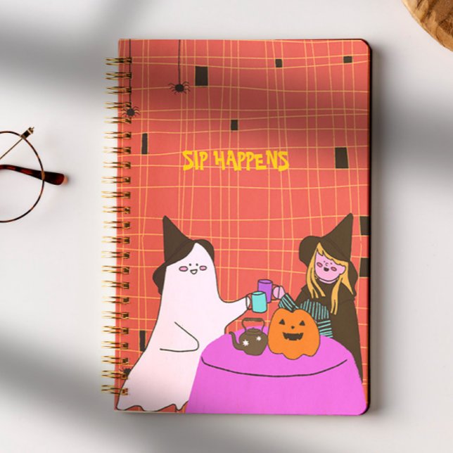 Cute Ghost & Witch Halloween  Notebook (Creator Uploaded)