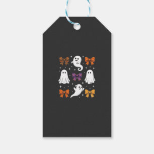 Cute Ghost with Bows Halloween Design_1 Gift Tags