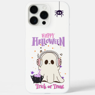 Cute Ghost with Headphones Halloween iPhone 16 Pro iPhone 16 Pro Max Case