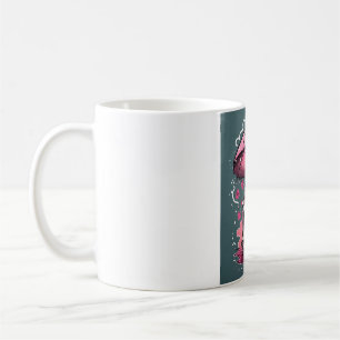 Cute Ghost with Pink Umbrella Halloween Mug 🎃