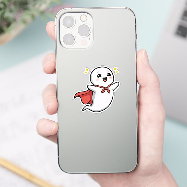 Cute Ghost with Red Cape (Phone)