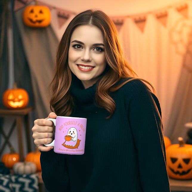 Cute Ghostly Coffee Break Mug (Creator Uploaded)
