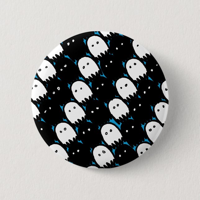 Cute Ghosts 2 Inch Round Button (Front)