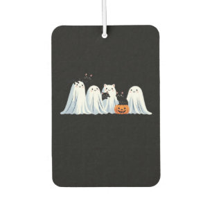 Cute Ghosts and Black Cats Halloween � Spooky Seas Air Freshener
