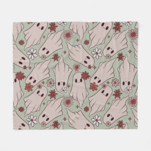 Cute Ghosts Halloween Fleece Blanket