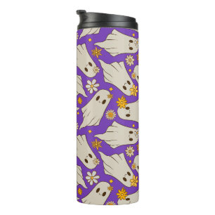 Cute Ghosts Halloween Pattern  Thermal Tumbler