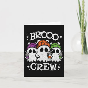 Cute Ghosts Ice Coffee - Halloween Ghost Coffee -  Card