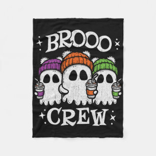 Cute Ghosts Ice Coffee - Halloween Ghost Coffee - Fleece Blanket