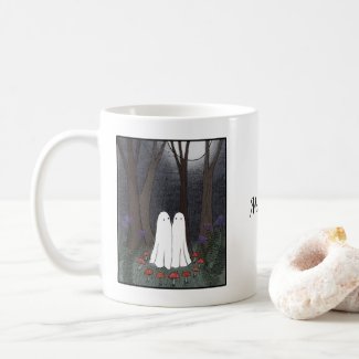 Cute Ghosts in the Wood Whimsical Goth Custom name