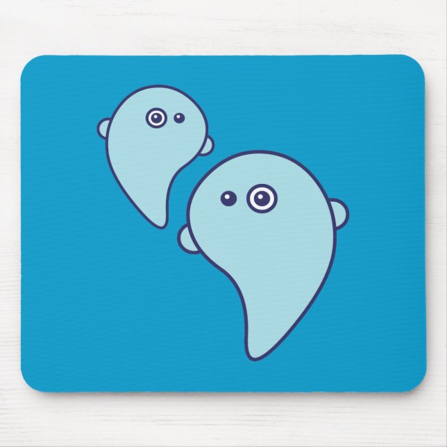 Cute Ghosts Mouse Pad (Front)