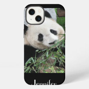 Cute Giant Panda Black Background iPhone 13 Case