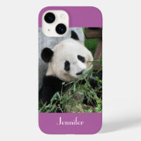 Cute Giant Panda, Purple, Radiant Orchid, Name, 