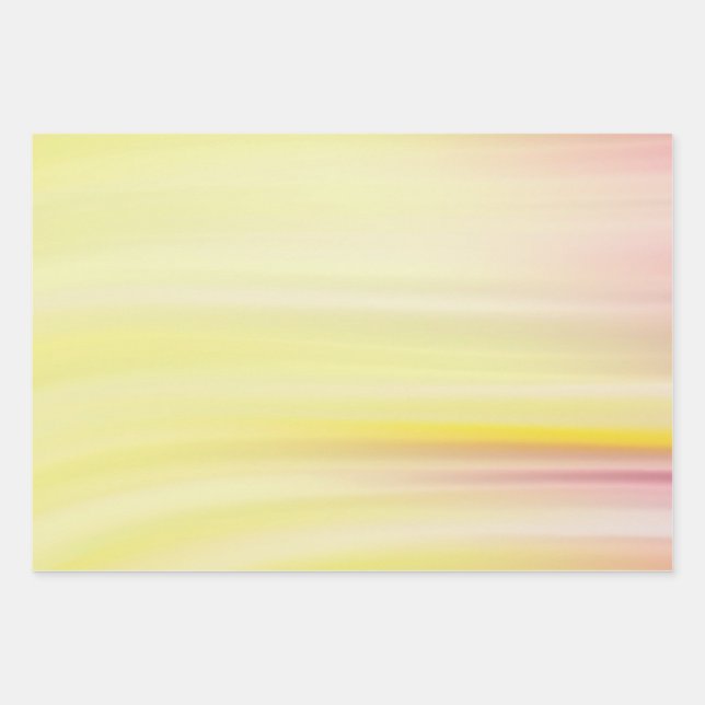 Cute Gift Abstract Pastel Waves 1 | Wrapping Paper Sheet (Front)