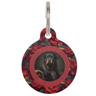 Cute Gift For Pet Owner Gardenias Motif Tag