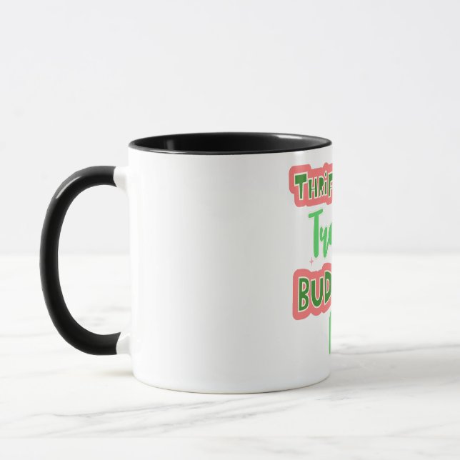 Cute gift for those who love thrifting mug (Left)