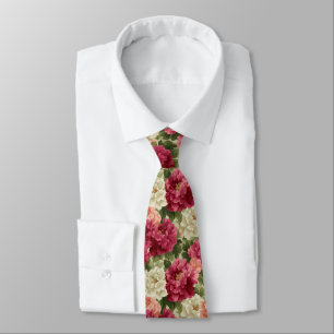 Cute Gifts For Men Peonies Tie