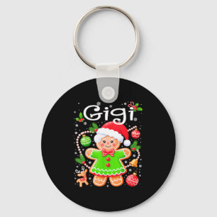 Cute Gigi Gingerbread Family Matching Christmas Co Keychain