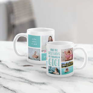 Cute Gigi Grandchildren Photo Collage Coffee Mug